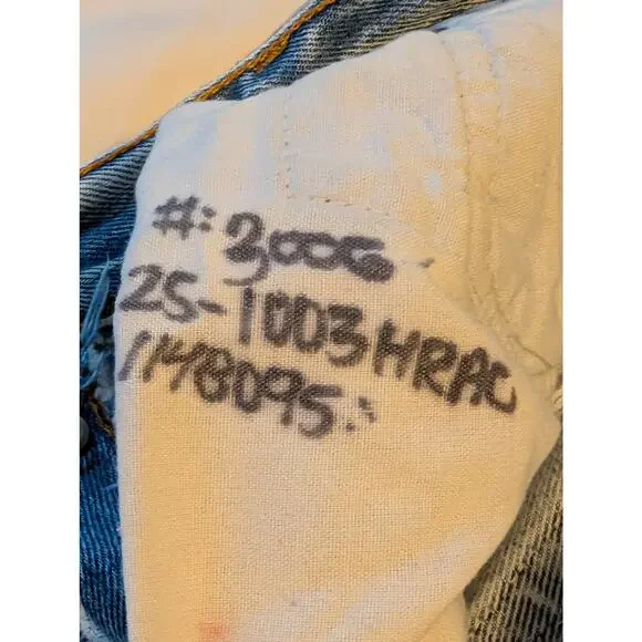 RE/DONE Levi's High Rise Ankle Crop (HRAC) Reconstructed Jeans - 25 - Picture 16 of 16